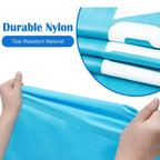 Nylon Drawstring Laundry Bag – Smile Shape Washable Pouch for Travel Storage
