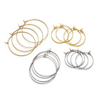 Surgical Stainless Steel Hoop Findings – Hypoallergenic DIY Jewelry Making