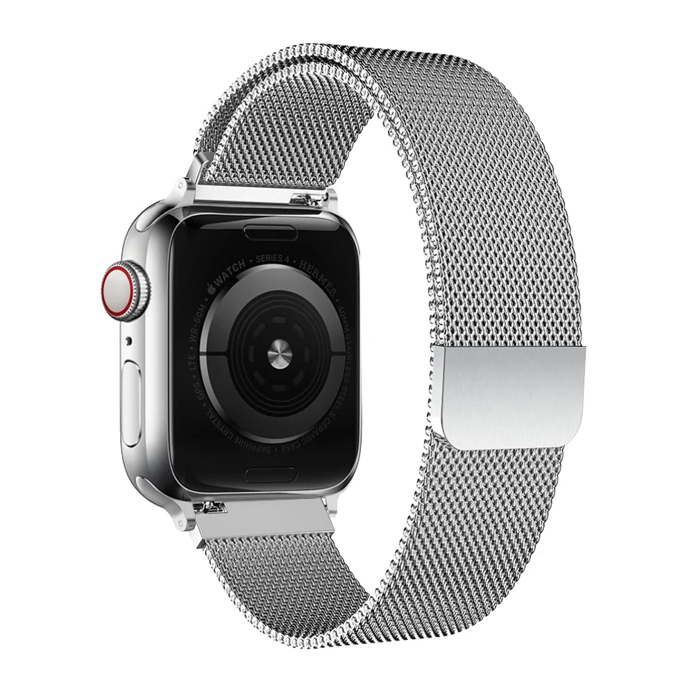 Milanese Stainless Steel Watch Band – Magnetic Bracelet for Apple Watch Series