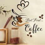 Coffee Cup Wall Stickers – Adhesive Vinyl Decals for Cafe Kitchen Decor