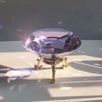 Crystal Diamond Glass Paperweight – Decorative Ornament for Romantic Proposals