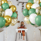 Metallic Pearl and Confetti Balloons – Decorative Latex Set for Party Events