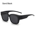 Polarized Fit Over Sunglasses – Square Wrap Around UV Protection for Outdoors