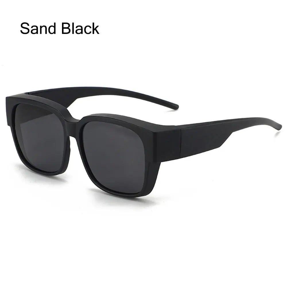 Polarized Fit Over Sunglasses – Square Wrap Around UV Protection for Outdoors