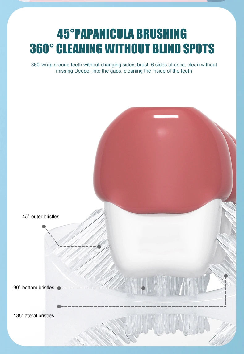 U-Shaped Electric Toothbrush – Silicone Sonic Rechargeable Kids Toothbrush