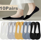 Cotton Invisible Low Cut Socks – Breathable Non-slip Liners for Casual Wear