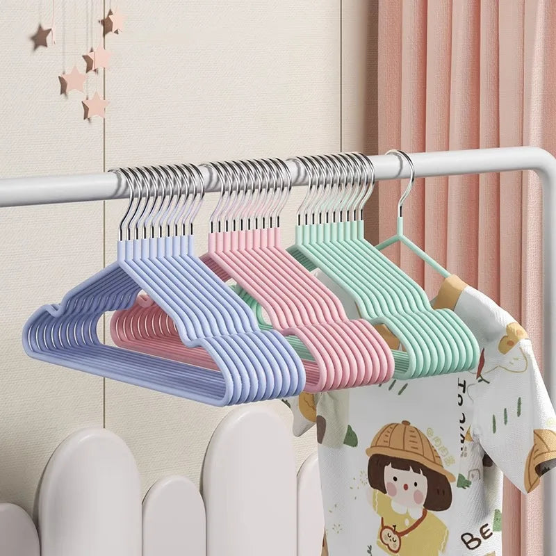 Non-Slip Metal Clothes Hangers – Round Notch Design for Suit and Coat Storage