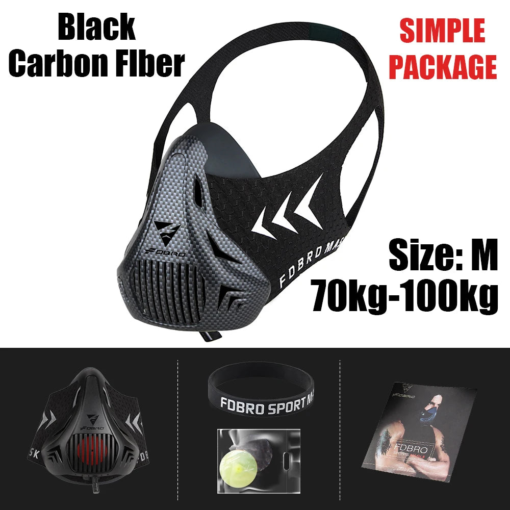 Elevation Training Mask – Black Fitness Gear for Running and Gym Workouts