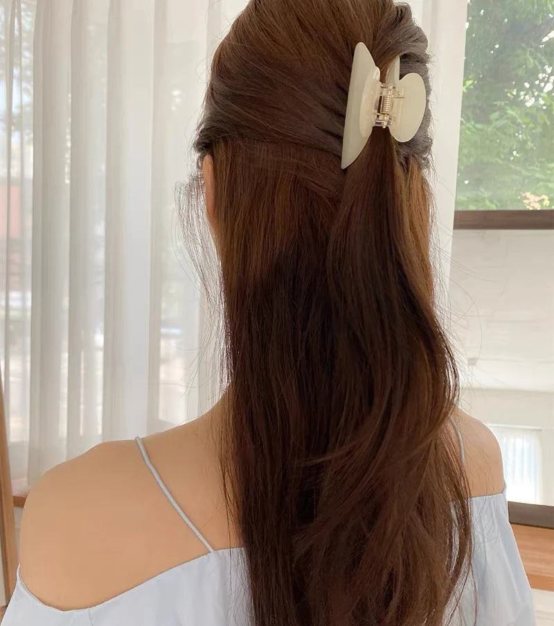 Medium Acetate Hair Claw – Elegant Shark Clip for Women Hair Styling