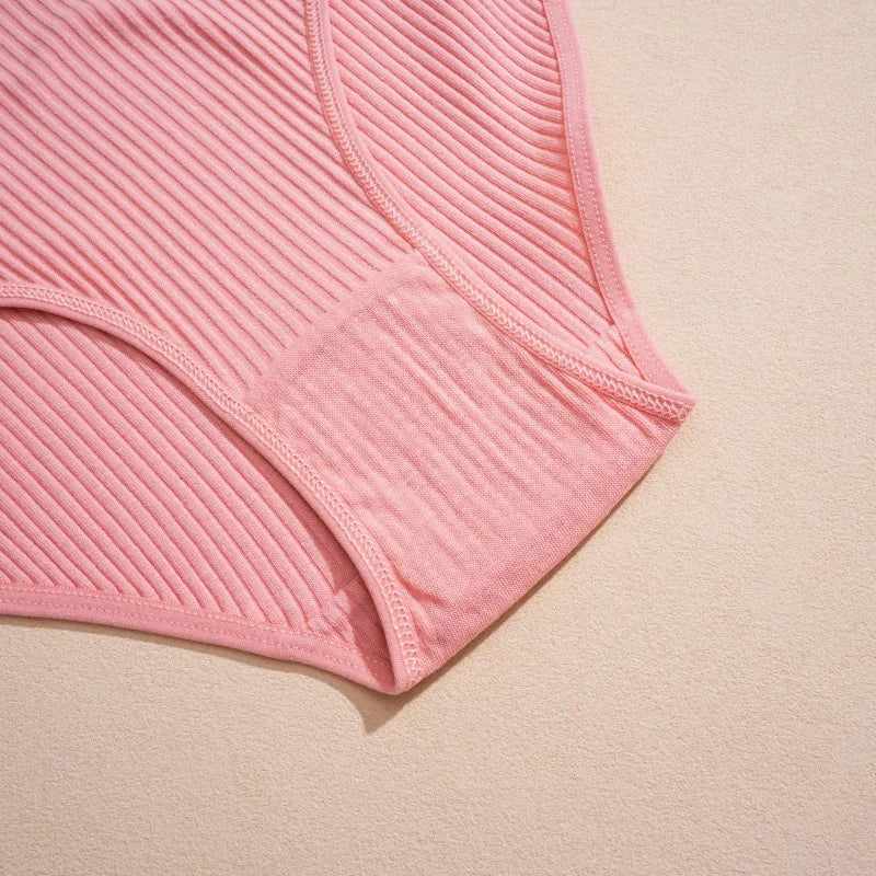 Cotton Briefs – Soft Striped Low Rise Underwear for Women