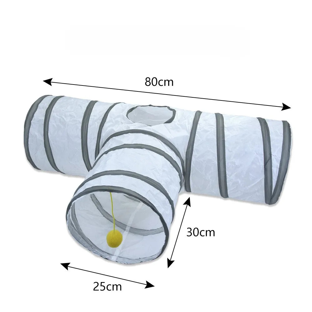 Foldable Pet Tunnel – Interactive Cat Tube for Indoor Play and Training