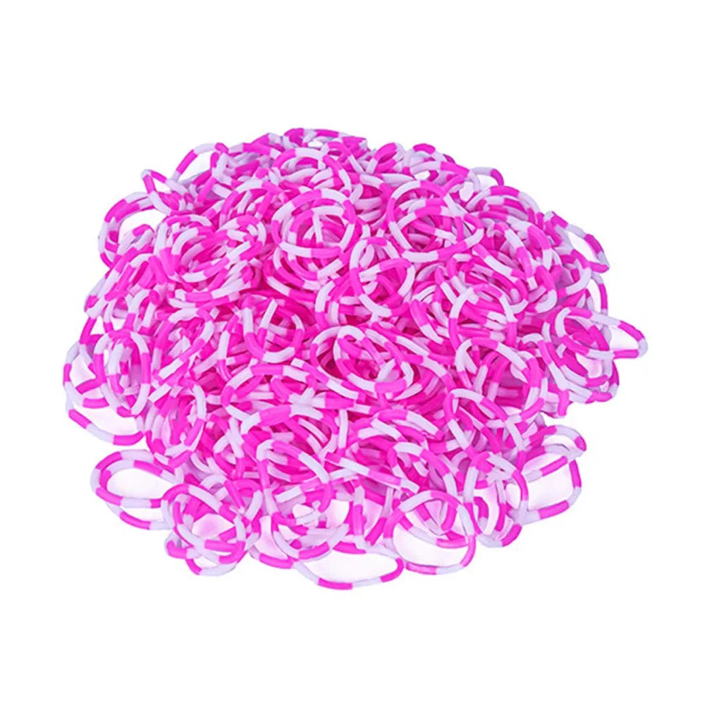 Elastic Loom Bands – Colorful DIY Jewelry Making Kit for Kids Crafts