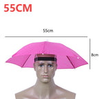 Hands-Free Umbrella Hat – Waterproof Sunscreen Headwear for Hiking and Camping