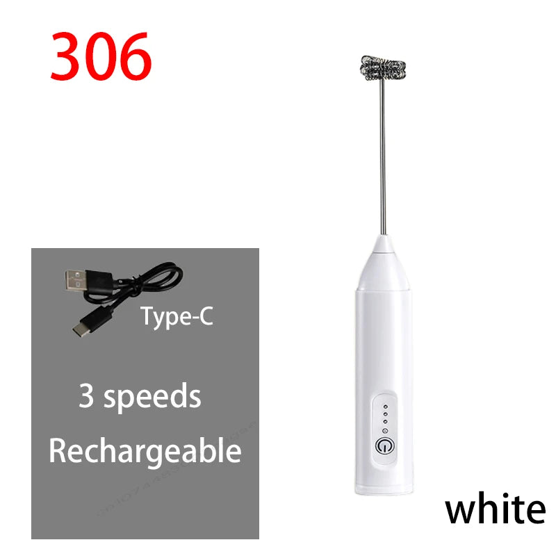 Electric Milk Frother – Wireless Handheld Foam Maker for Coffee and Baking