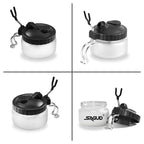 Airbrush Cleaning Pot with Holder and Needle Tool Kit for Spray Guns
