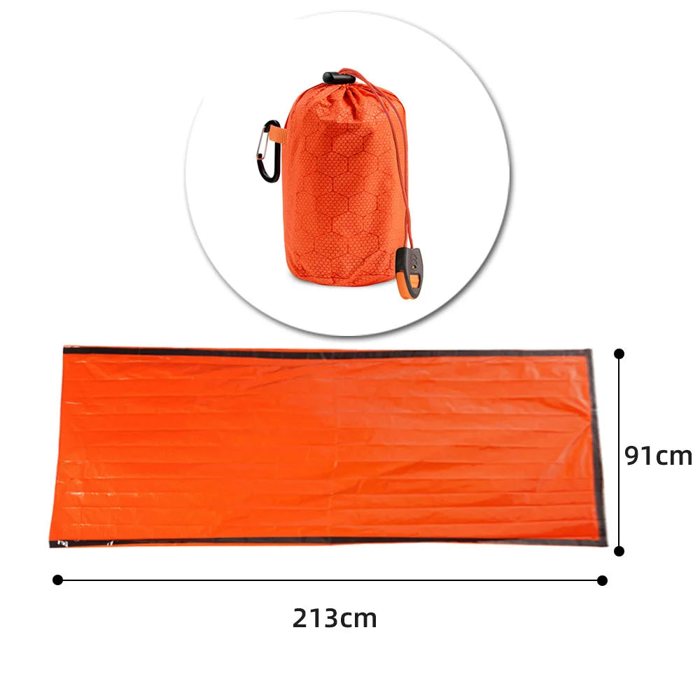 Emergency Survival Sleeping Bag – Thermal Waterproof PE for Outdoor Hiking