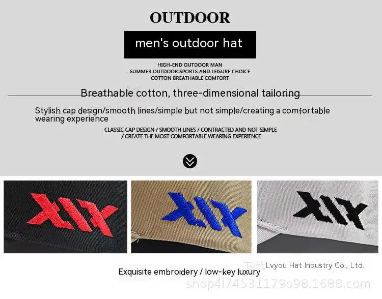 Oversized Cotton Baseball Cap – Adjustable Large Fit for Men and Women