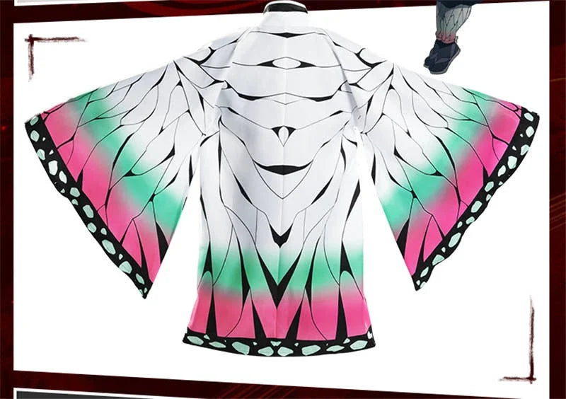 Kochou Shinobu Kimono Uniform Set – Kids Demon Slayer Cosplay for Halloween