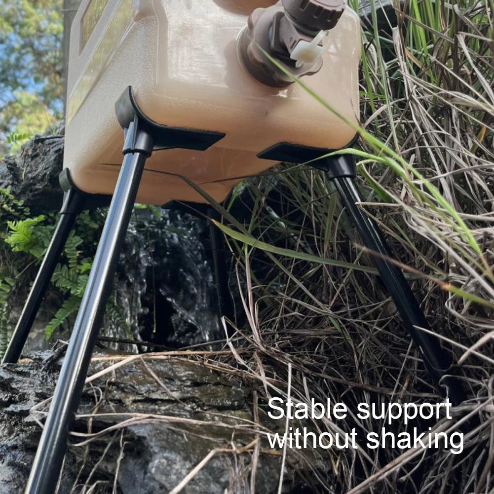 Folding Water Bucket Stand – Portable Metal Frame for Camping and Picnics