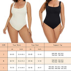 Ribbed Tummy Control Jumpsuit – Open Crotch Shapewear for Daily Compression
