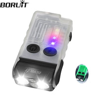 Rechargeable LED Keychain Flashlight – UV and Buzzer for Outdoor Camping