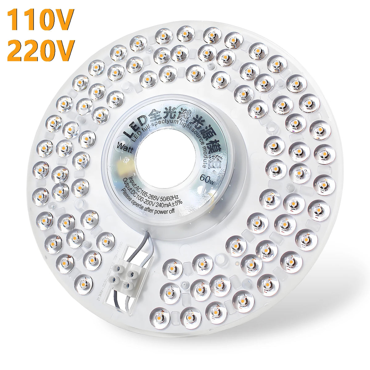 Round LED Ceiling Light Panel – Replacement Module for Home Lighting