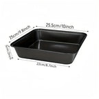 Carbon Steel Nonstick Roasting Pan – Rectangular Baking Tray for Bread and Cake