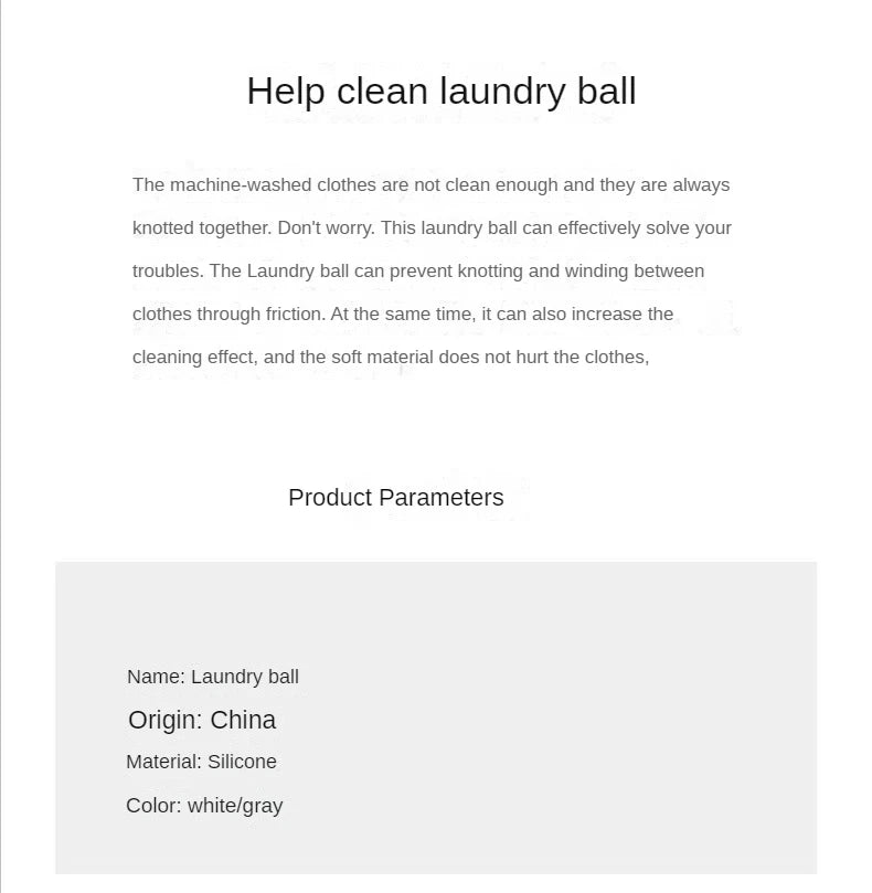 Silicone Laundry Balls – Reusable Pet Hair Remover for Washing Machines