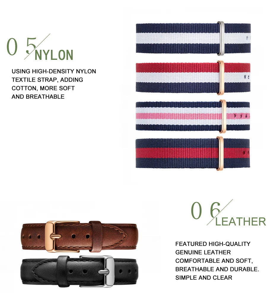 Ultra Thin Leather Wristwatch – Minimalist Dress Accessory for Women