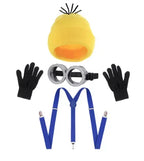 Minion Costume Set with Goggles and Hat – Adult Cosplay Outfit for Party