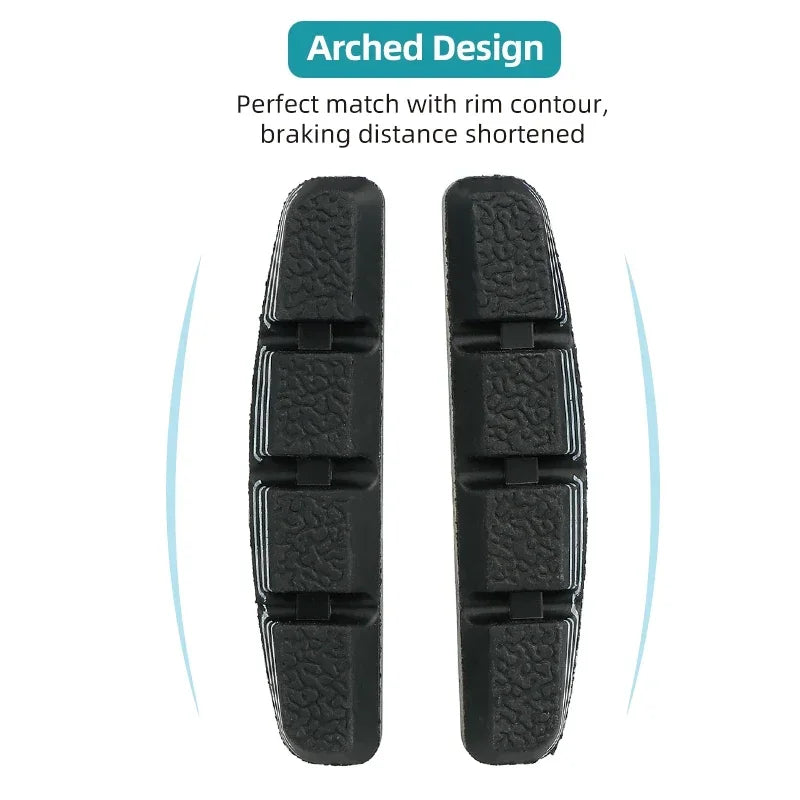 70mm V-Brake Pads – Threaded Linear Pull Shoes for Mountain Biking