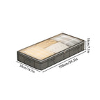 Foldable Large Underbed Storage Bag – Quilt and Clothing Organizer for Bedroom