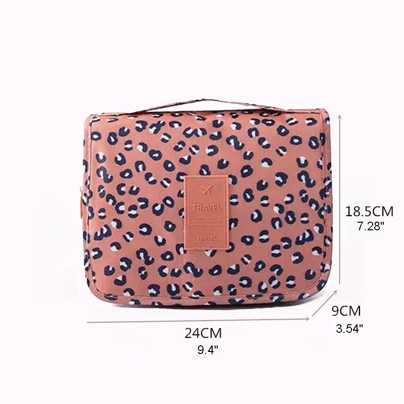 Waterproof Hanging Cosmetic Bag – Travel Toiletry Organizer for Women
