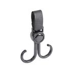 Rotating Stroller Hook – Double Hanger for Baby Gear Organization