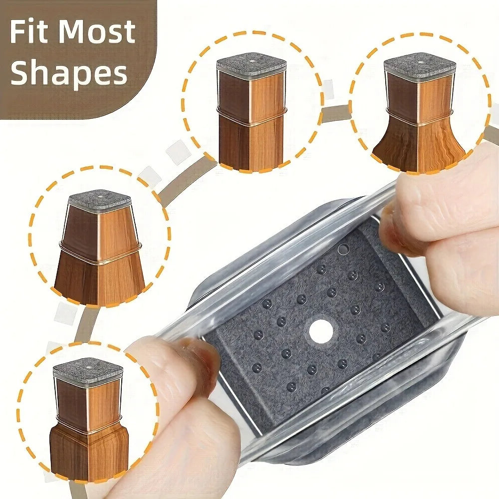 Silicone Chair Leg Floor Protectors – Scratch-Resistant Covers for Hardwood