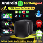 Wireless Carplay AI Box – Android 13 Multimedia Adapter for Peugeot Vehicles