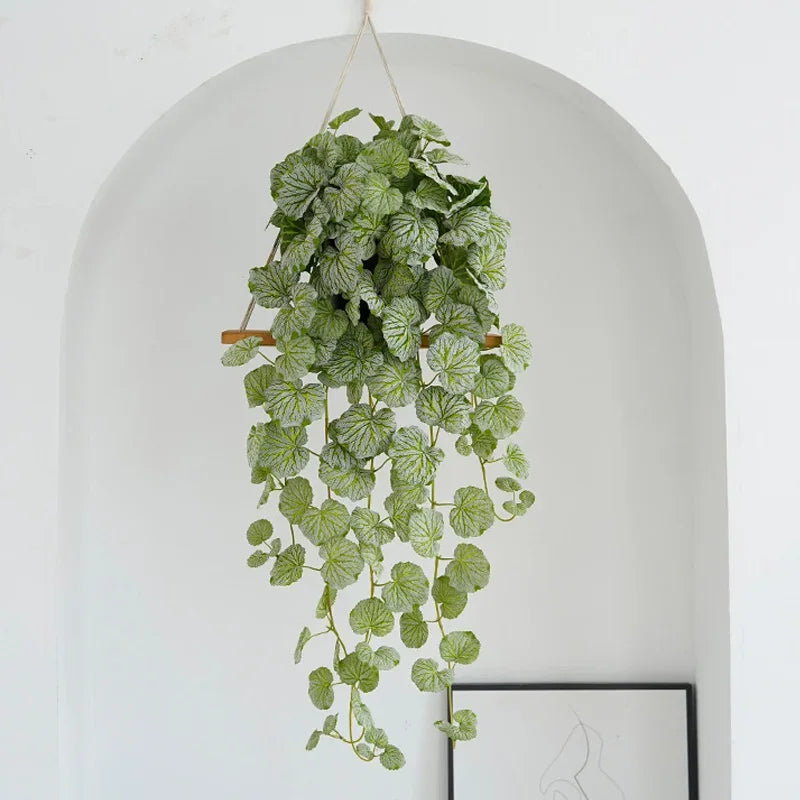 Artificial Hanging Begonia Vines – Silk Tropical Plant for Home Garden Decor
