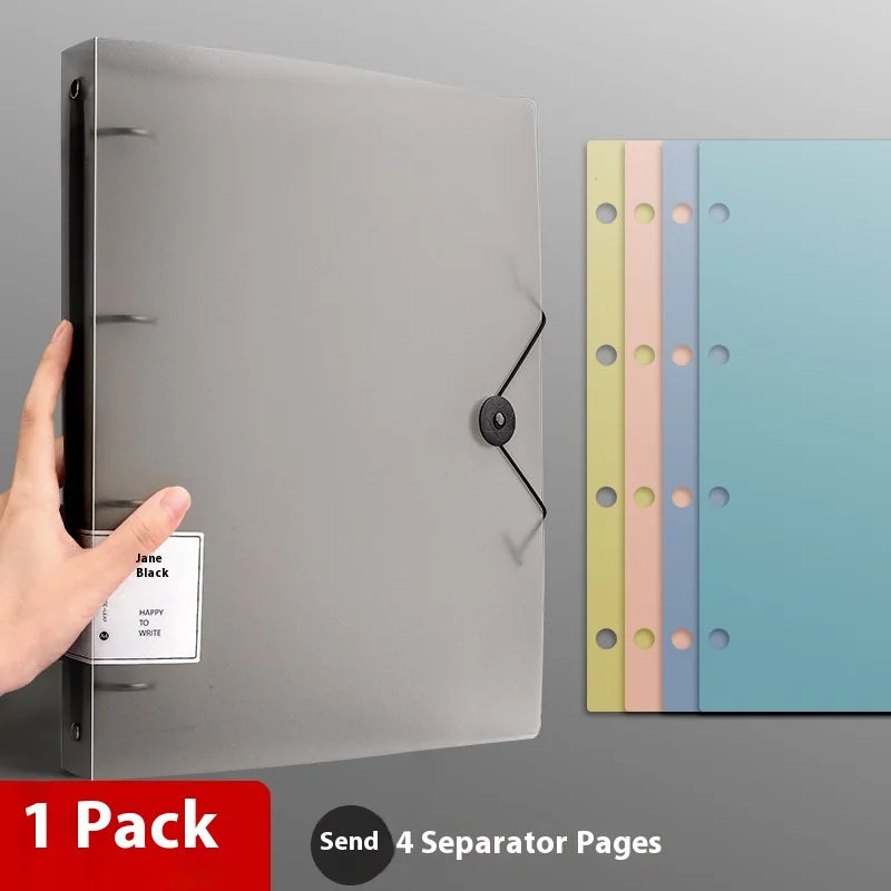 Four Hole A4 Binder – Durable Data Storage Folder for Office Notes