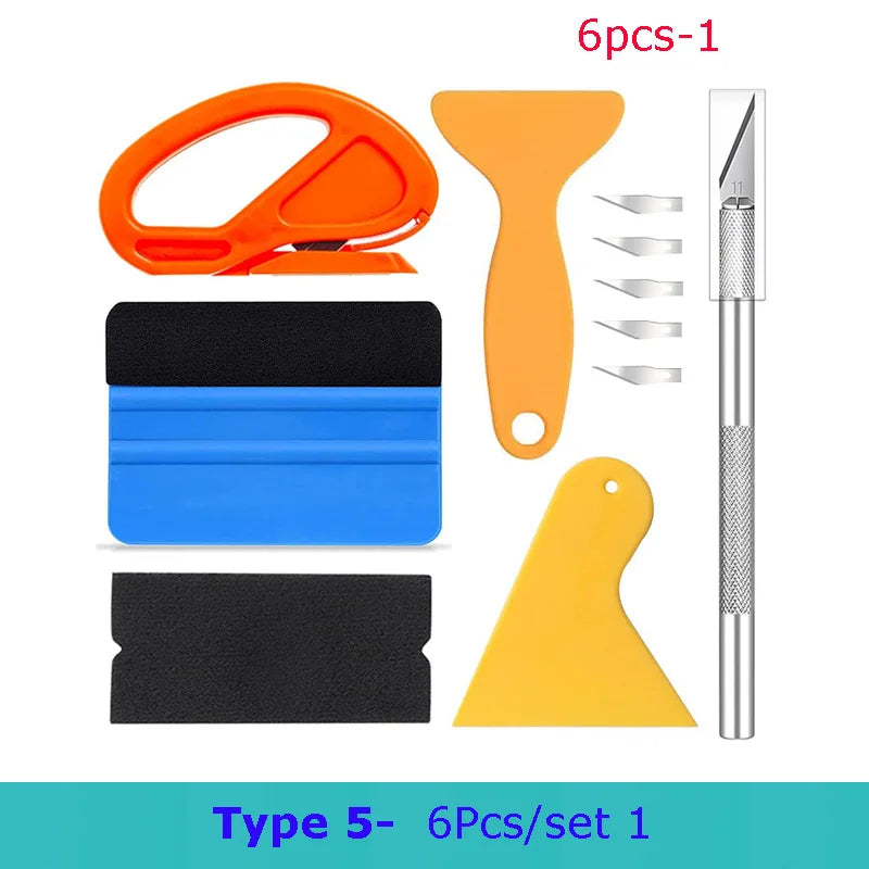 Vinyl Wrapping Tool Kit – Professional Squeegees for Car Window Tinting