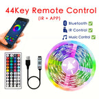 Bluetooth LED Strip Lights – RGB Color Changing Tape for TV Bedroom Lighting