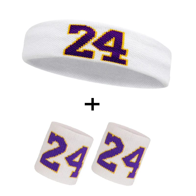 Cotton Athletic Headband – Elastic Sweatband for Gym Sports and Training