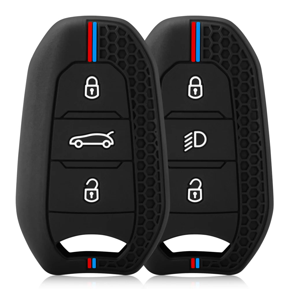 Silicone Key Fob Cover – Protective Remote Case for Peugeot and Citroen