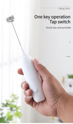 Handheld Electric Milk Frother – Automatic Kitchen Whisk for Coffee Foaming