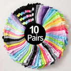 Candy Colored Short Socks – Soft Cotton Casual Footwear for Women