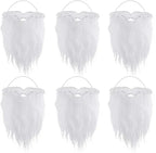 Faux White Santa Beard – Plush Costume Accessory for Kids and Adults