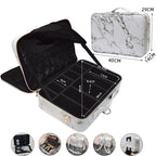 Large PU Leather Makeup Case – Professional Storage for Travel and Cosmetics