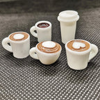 Miniature Resin Coffee Cups – Kawaii DIY Craft Decor for Phone Case Art