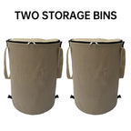 Foldable Outdoor Trash Can – Large Capacity Storage Bin for Camping and Laundry