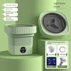 Portable Folding Washing Machine – Ultrasonic Mini Washer for Travel and Home