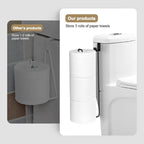 Adhesive Toilet Paper Holder – Wall Mount Bathroom Organizer for Kitchen Storage